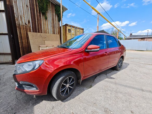2022 Lada (ВАЗ) Granta I Рестайлинг, красный, 620000 рублей - вид 1