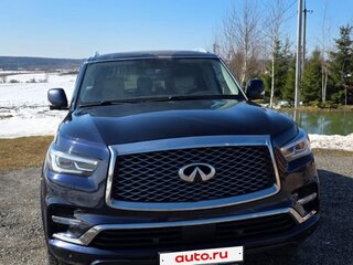 2019 Infiniti QX80 I Рестайлинг 2, синий, 4200000 рублей, вид 3