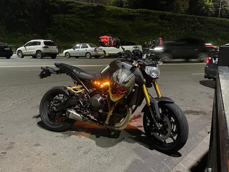 2014 Yamaha MT-09 (FZ-09), серый, 700000 рублей, вид 4