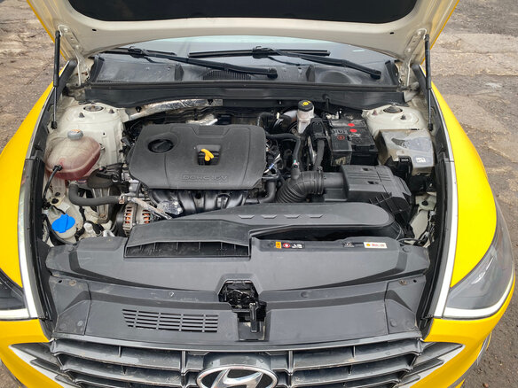 2021 Hyundai Sonata VIII (DN8), жёлтый, 1490000 рублей - вид 13