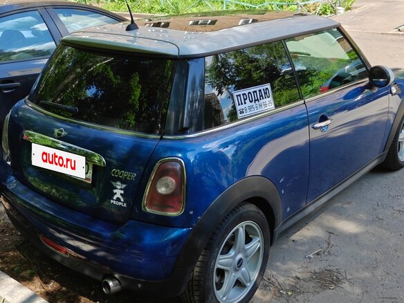 2007 Mini Hatch Cooper II (R56), синий, 875000 рублей - вид 3