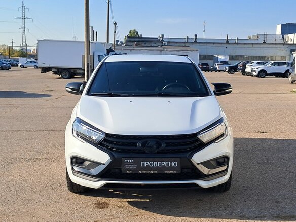 2023 Lada (ВАЗ) Vesta I Рестайлинг (NG), белый - вид 1
