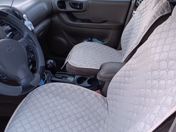 2001 Hyundai Santa Fe I, золотистый, 590000 рублей - вид 2