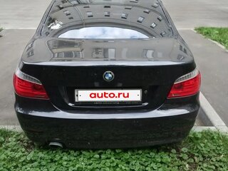 2008 BMW 5 серии 520i V (E60/E61) Рестайлинг, чёрный, 1100000 рублей, вид 2