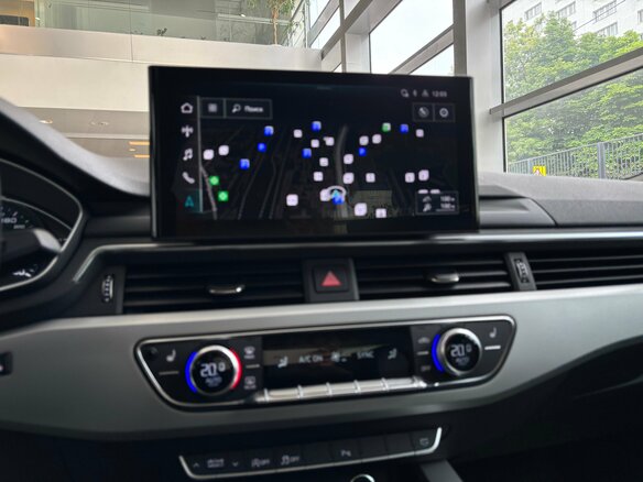 2021 Audi A4 35 TFSI V (B9) Рестайлинг, серый - вид 12