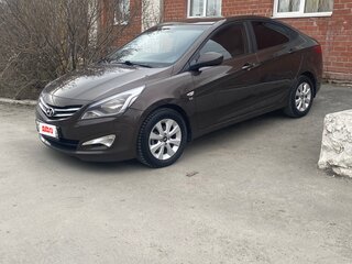 2016 Hyundai Solaris I Рестайлинг, коричневый, 1050000 рублей, вид 1