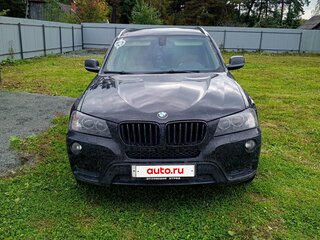 2013 BMW X3 20i xDrive II (F25), чёрный, 1400000 рублей, вид 2