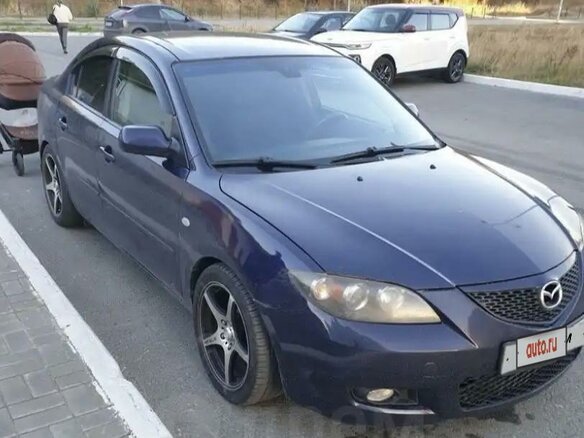 2008 Mazda 3 I (BK) Рестайлинг, синий, 400000 рублей - вид 1