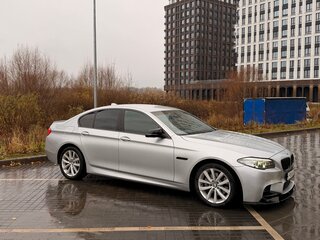 2013 BMW 5 серии 525d VI (F10/F11/F07) Рестайлинг, серебристый, 1890000 рублей, вид 5