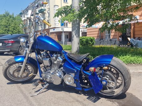 2001 Yamaha XV 1600 Road Star, синий, 480000 рублей, вид 4