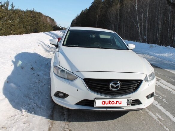 2015 Mazda 6 III (GJ) Рестайлинг, белый, 1200000 рублей