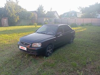2004 Hyundai Accent ТагАЗ II, чёрный, 299000 рублей, вид 1