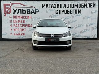 2019 Volkswagen Polo V Рестайлинг, белый, 990000 рублей, вид 2