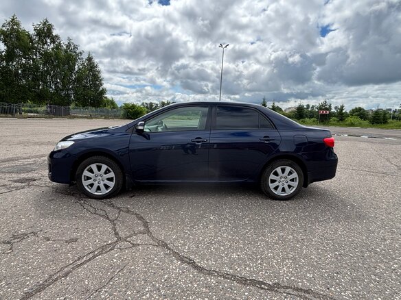 2012 Toyota Corolla X (E140, E150) Рестайлинг, синий, 1050000 рублей - вид 8