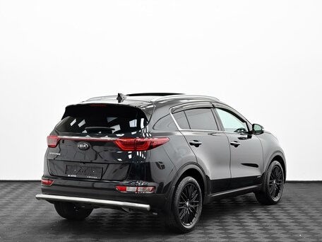 2018 Kia Sportage IV, чёрный, 1585000 рублей, вид 4