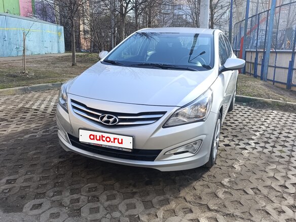 2016 Hyundai Solaris I Рестайлинг, серебристый, 820000 рублей