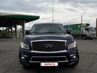 2015 Infiniti QX80 I Рестайлинг, синий, 2200000 рублей, вид 2