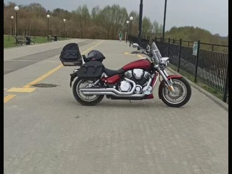 2008 Honda VTX 1800, пурпурный, 1200000 рублей, вид 2