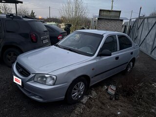 2008 Hyundai Accent ТагАЗ II, серебристый, 400000 рублей, вид 1
