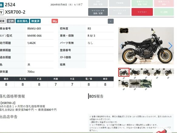 2023 Yamaha XSR700, чёрный, 819000 рублей - вид 13