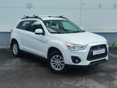 2014 Mitsubishi ASX I Рестайлинг, белый, 1070000 рублей, вид 3