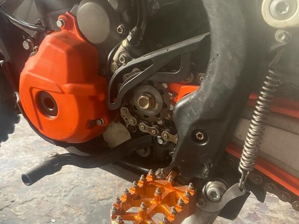 2017 KTM 250 EXC F, оранжевый - вид 1
