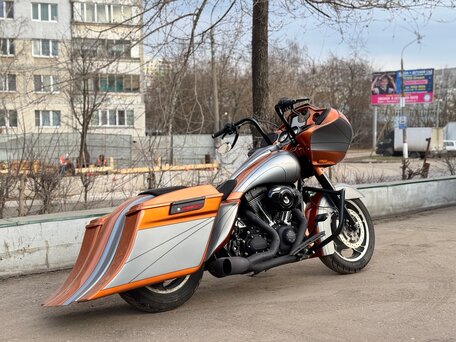 2011 Harley-Davidson Road Glide, оранжевый, 1250000 рублей, вид 4