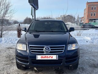 2005 Volkswagen Touareg I, синий, 750000 рублей, вид 1