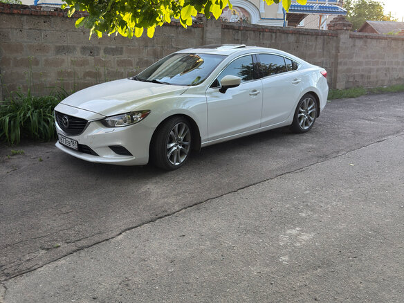 2016 Mazda 6 III (GJ) Рестайлинг, белый, 1690000 рублей