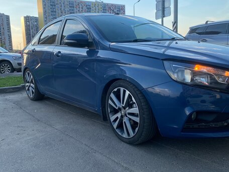 2017 Lada (ВАЗ) Vesta I, синий, 900000 рублей, вид 1