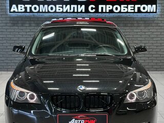 2008 BMW 5 серии 525i V (E60/E61) Рестайлинг, чёрный, 1367000 рублей, вид 3