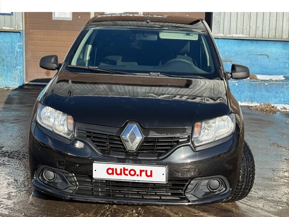 2017 Renault Logan II, чёрный, 820000 рублей - вид 1