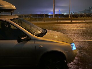 2008 Lada (ВАЗ) Kalina I, серебристый, 300000 рублей, вид 4