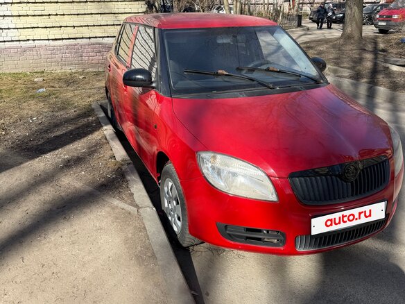 2008 Skoda Fabia II, красный, 250000 рублей - вид 1