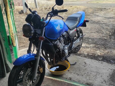 2017 Honda CB 400 Super Four, синий, 550000 рублей, вид 1