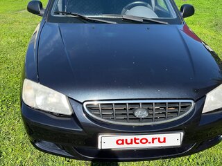 2008 Hyundai Accent ТагАЗ II, чёрный, 350000 рублей, вид 2