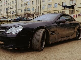 2002 Mercedes-Benz SL-Класс 500 5-speed V (R230), чёрный, 1350000 рублей, вид 2
