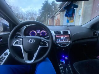 2012 Hyundai Accent IV, синий, 800000 рублей, вид 4