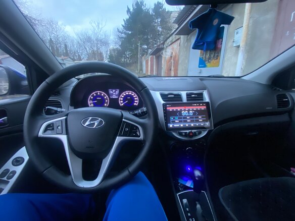2012 Hyundai Accent IV, синий, 800000 рублей - вид 3