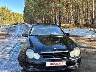 2002 Mercedes-Benz C-Класс 230 II (W203), чёрный, 650000 рублей, вид 2