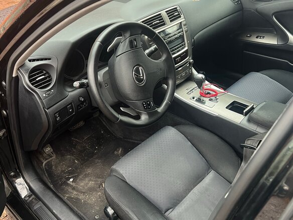 2008 Lexus IS 250 II Рестайлинг, чёрный, 1400000 рублей - вид 9
