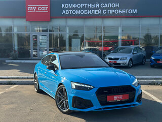 2021 Audi A5 Sportback 45 TFSI II (F5) Рестайлинг, голубой, 4470000 рублей, вид 3