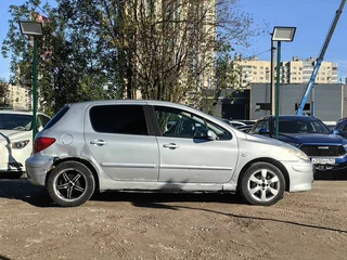 2007 Peugeot 307 I Рестайлинг, серебристый, 299000 рублей, вид 4