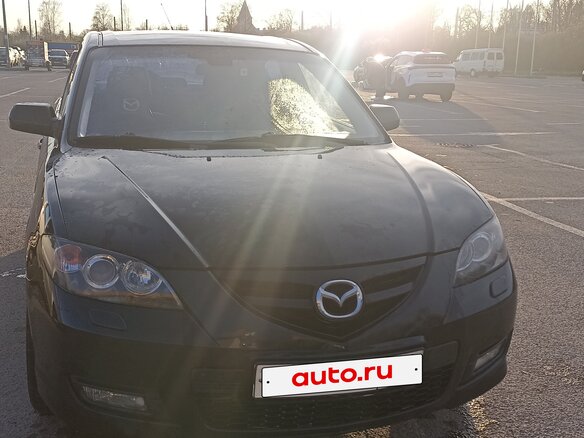 2008 Mazda 3 I (BK) Рестайлинг, чёрный, 420000 рублей - вид 1