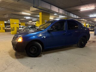 2008 Renault Logan I, синий, 330000 рублей, вид 1