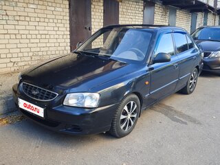 2008 Hyundai Accent ТагАЗ II, чёрный, 185000 рублей, вид 1