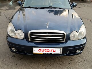 2007 Hyundai Sonata ТагАЗ IV (EF) Рестайлинг, синий, 750000 рублей, вид 1