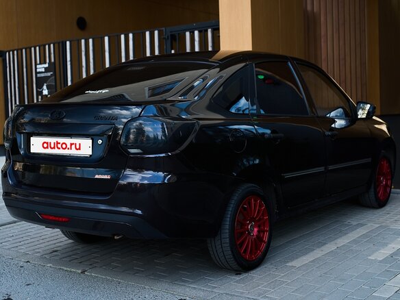 2015 Lada (ВАЗ) Granta I, чёрный, 415000 рублей - вид 10