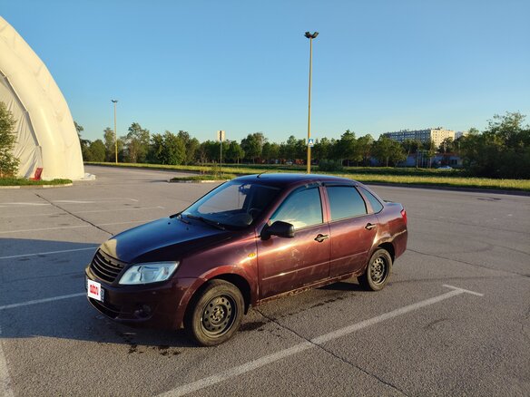 2013 Lada (ВАЗ) Granta I, пурпурный, 440000 рублей - вид 3