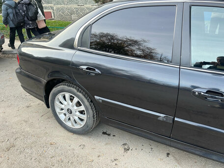 2007 Hyundai Sonata ТагАЗ IV (EF) Рестайлинг, чёрный, 290000 рублей, вид 2